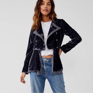 NWT Free People Faye Jacket / Ebony